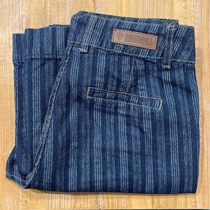 NWOT Rock & Roll Denim Jaquard Stripe High-rise Jeans